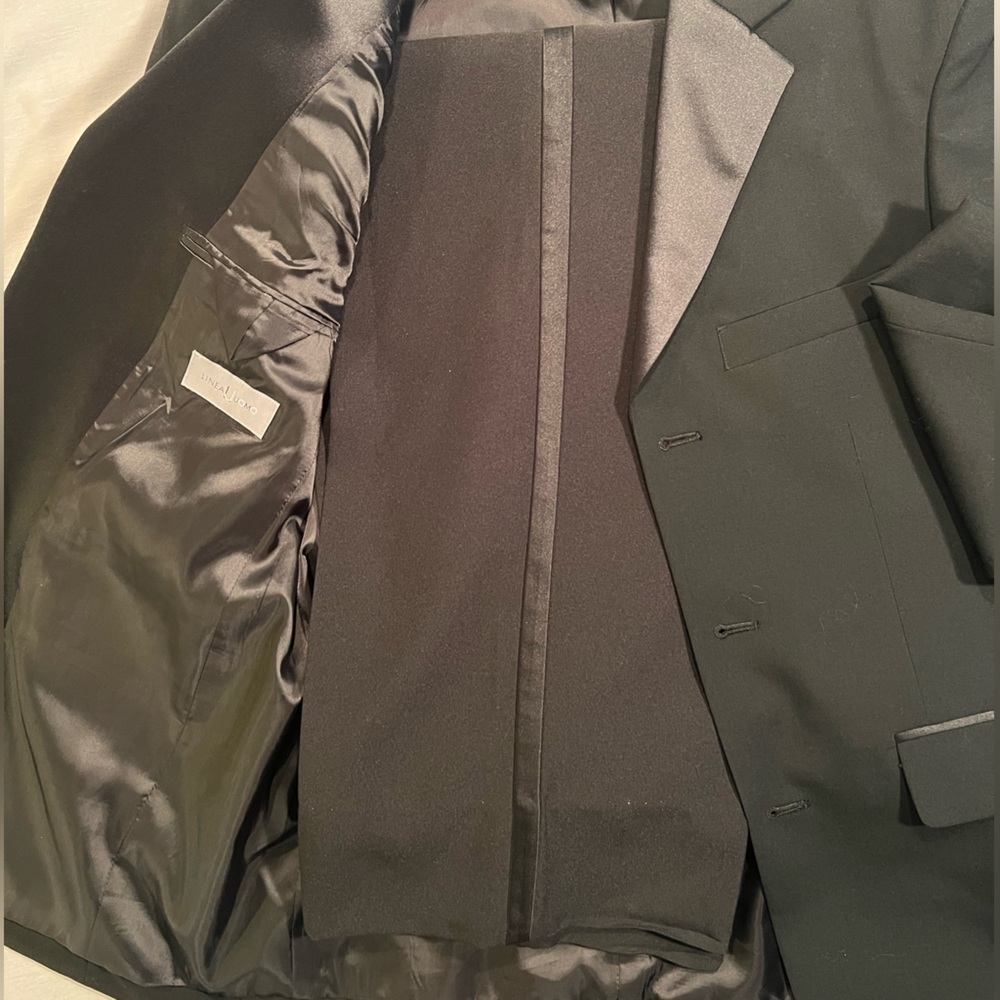 Black formal tux style pants and blazer size 36 37R 38